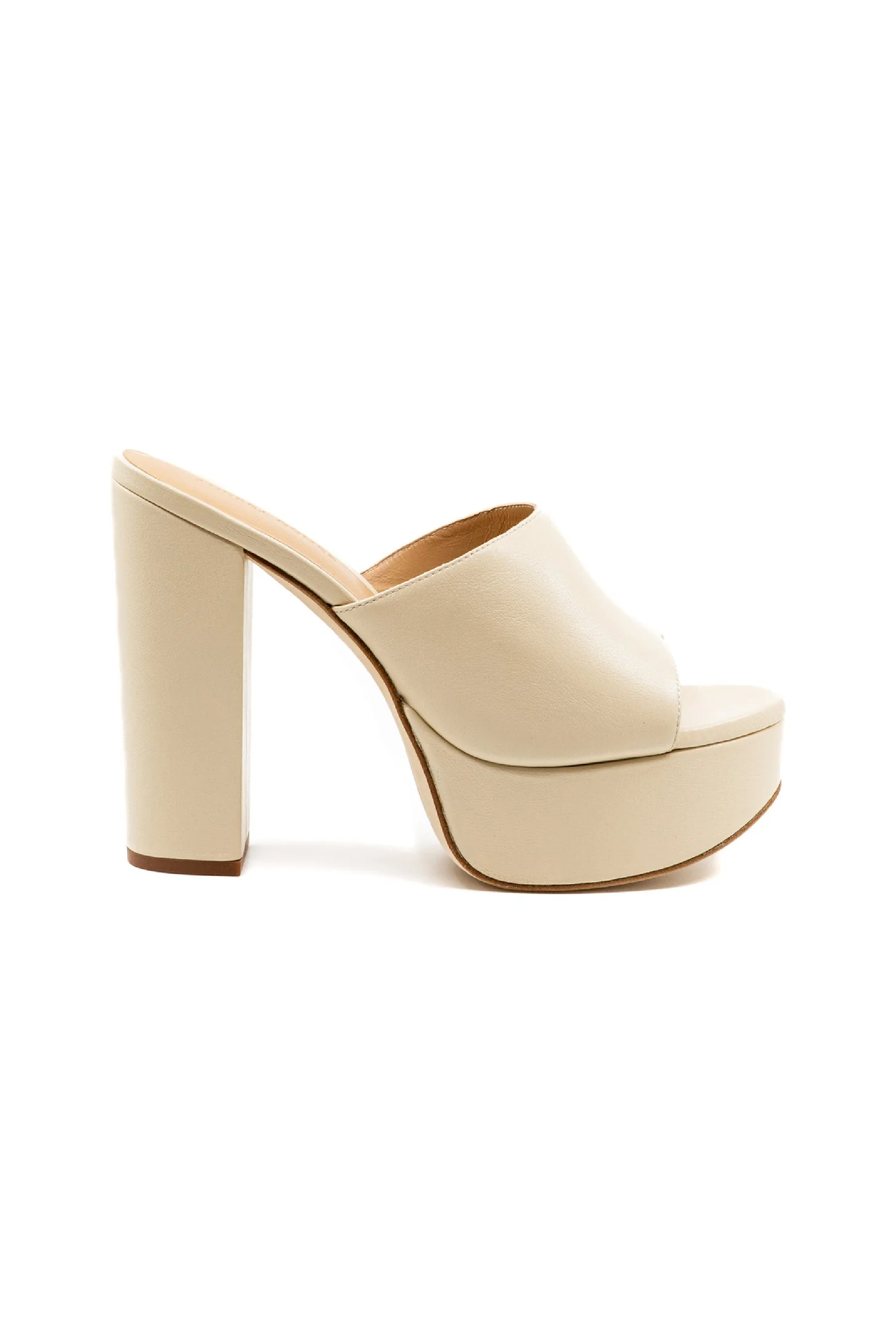 Fabiola Off White Leather Platform