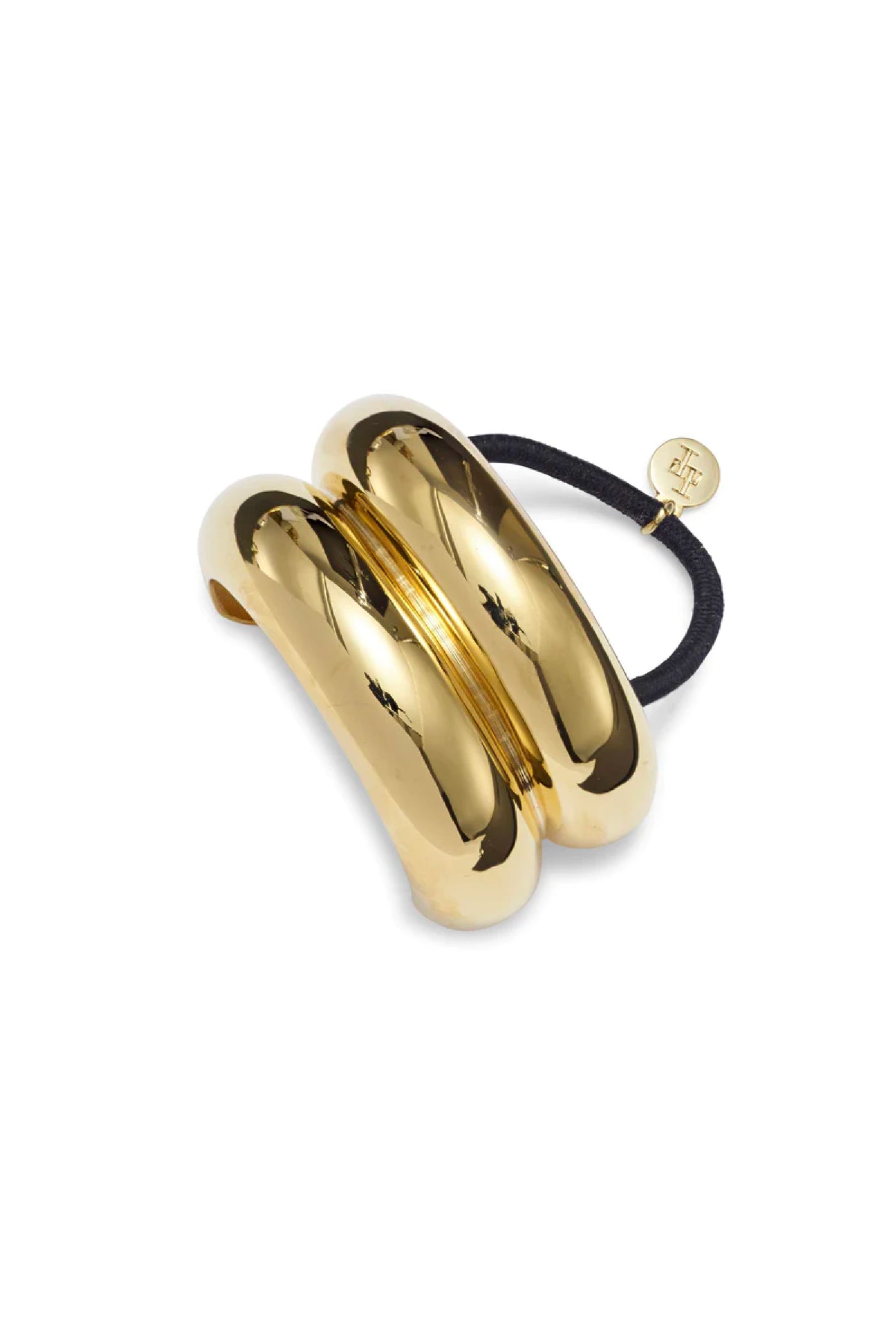 Glossy Double Arch Pony Cuff - Gold