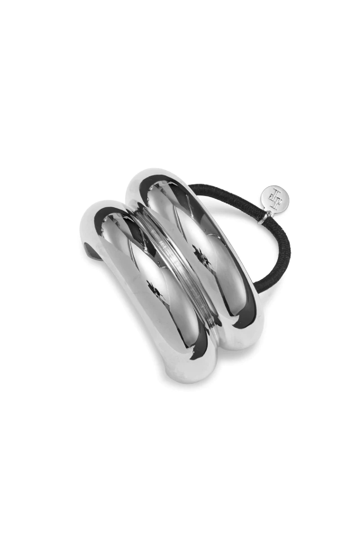 Glossy Double Arch Pony Cuff - Silver