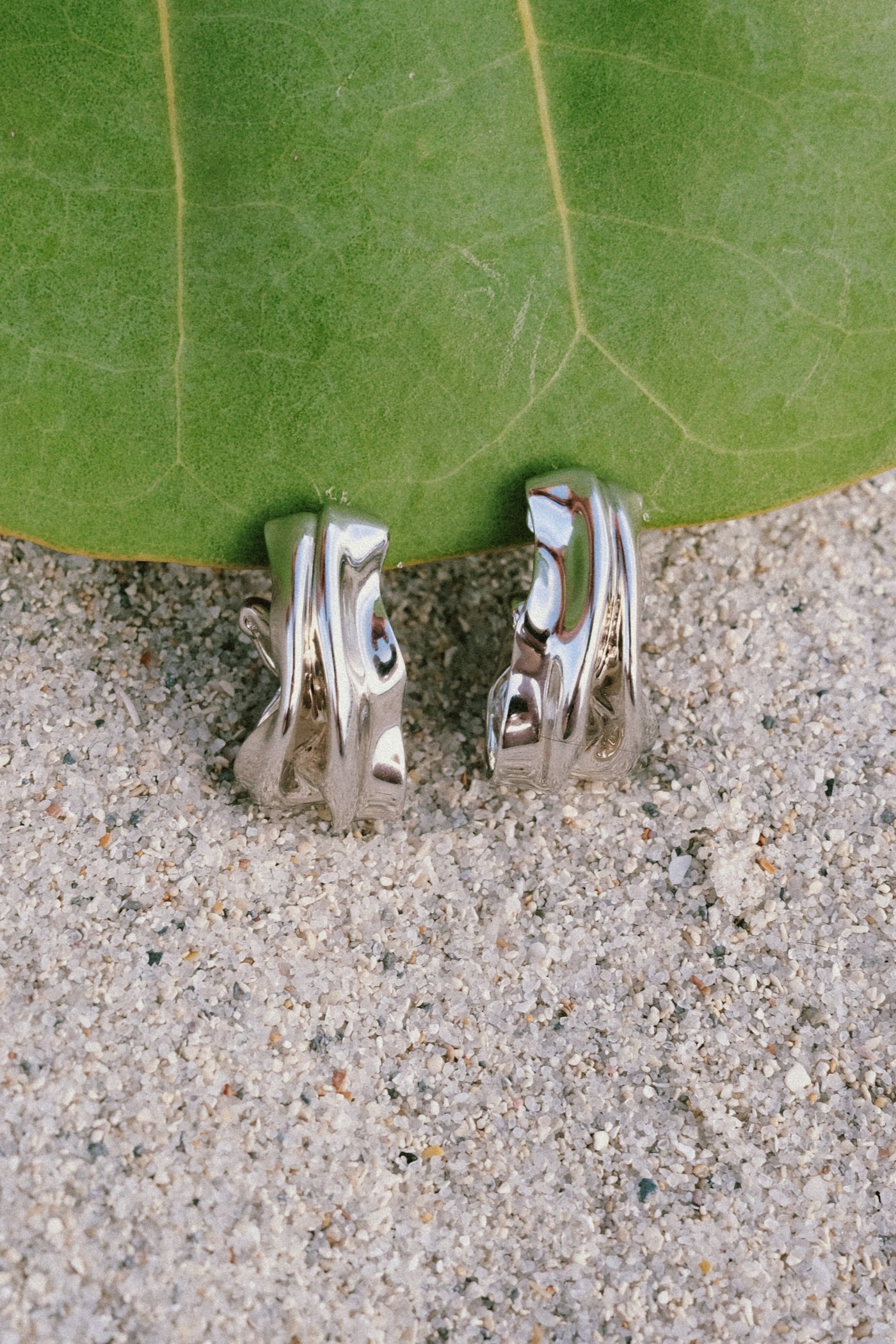 THE BIG WAVE EARRINGS Silver