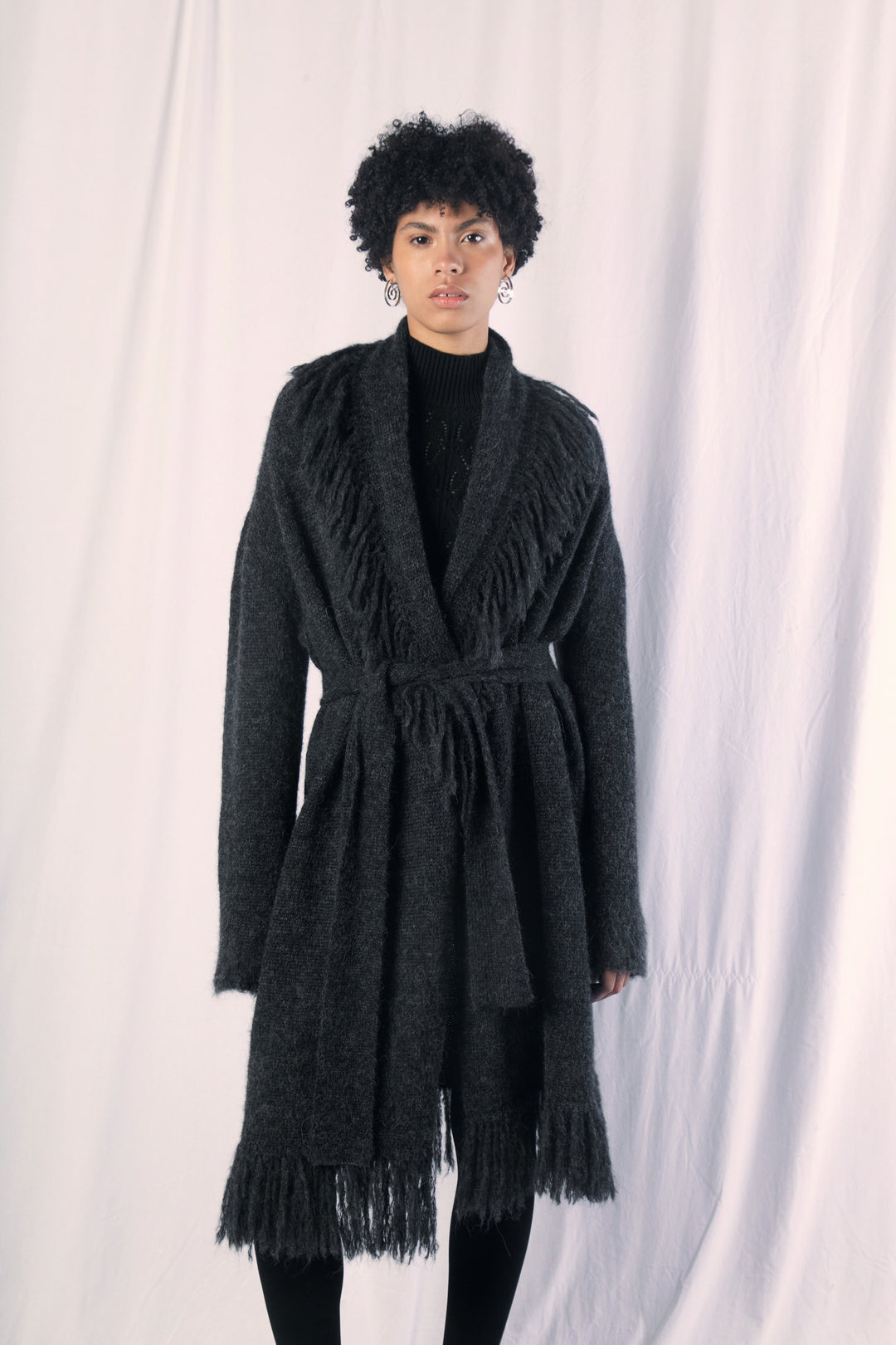 Boucle wool wrap coat ganni best sale