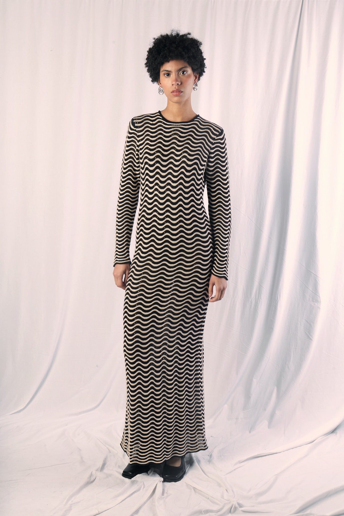 Arena Dress - Black & Beige