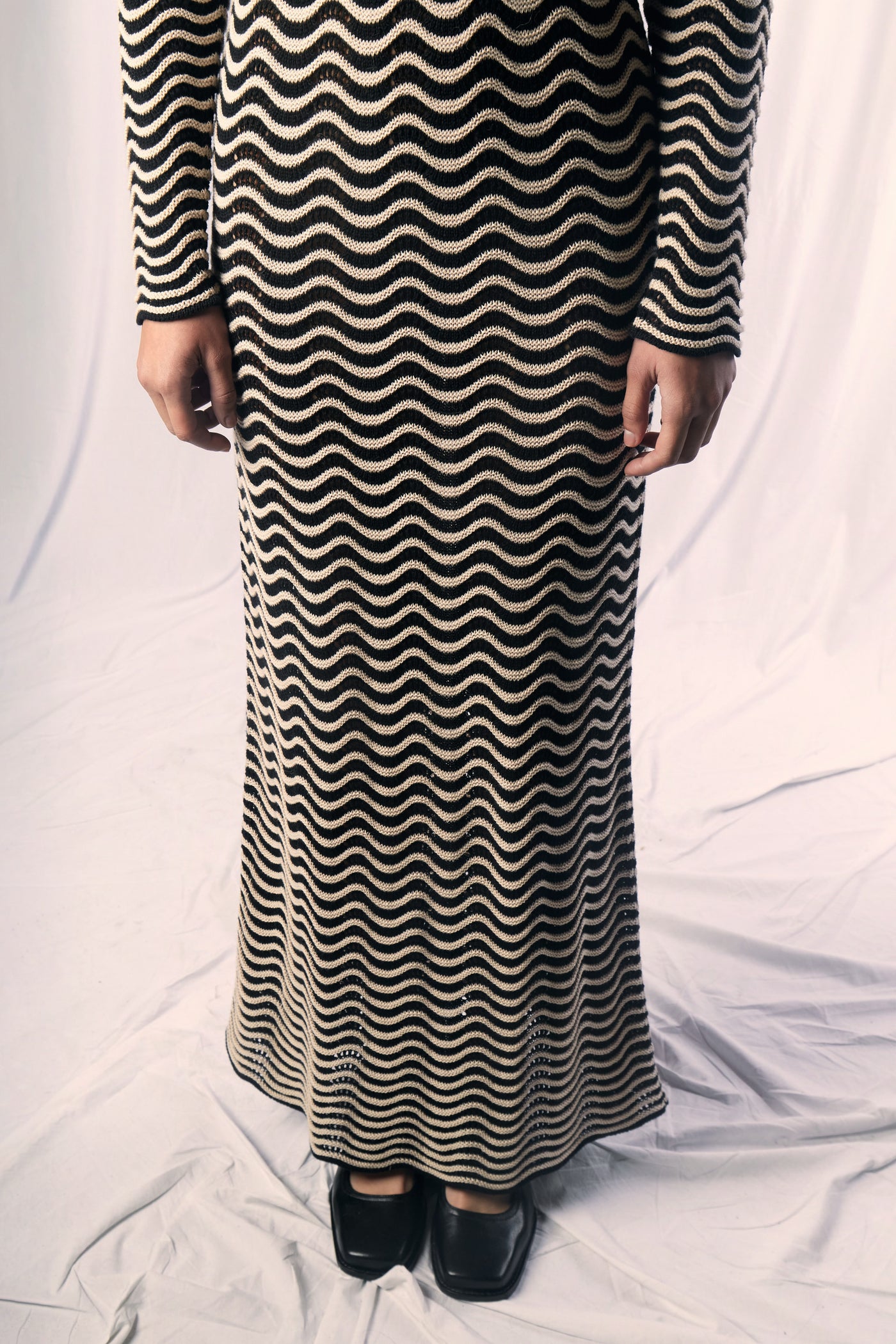 Arena Dress - Black & Beige