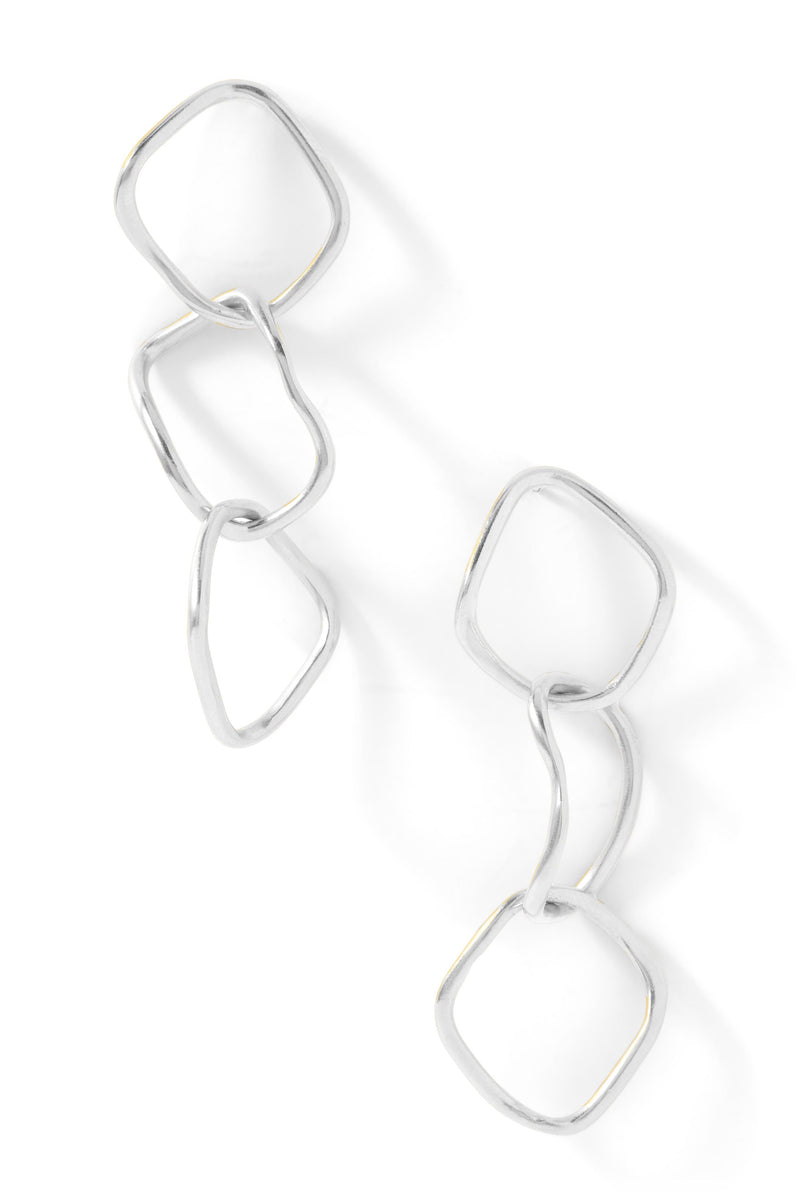 Hermes Earrings in Silver