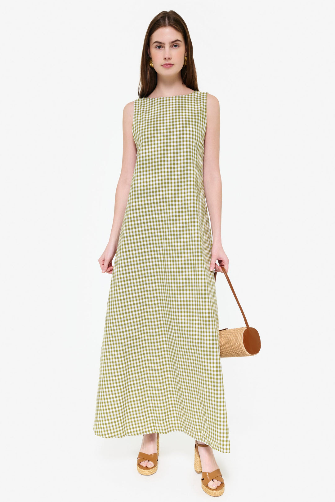 EXCLUSIVE GILI DRESS XS/S / Green Gingham
