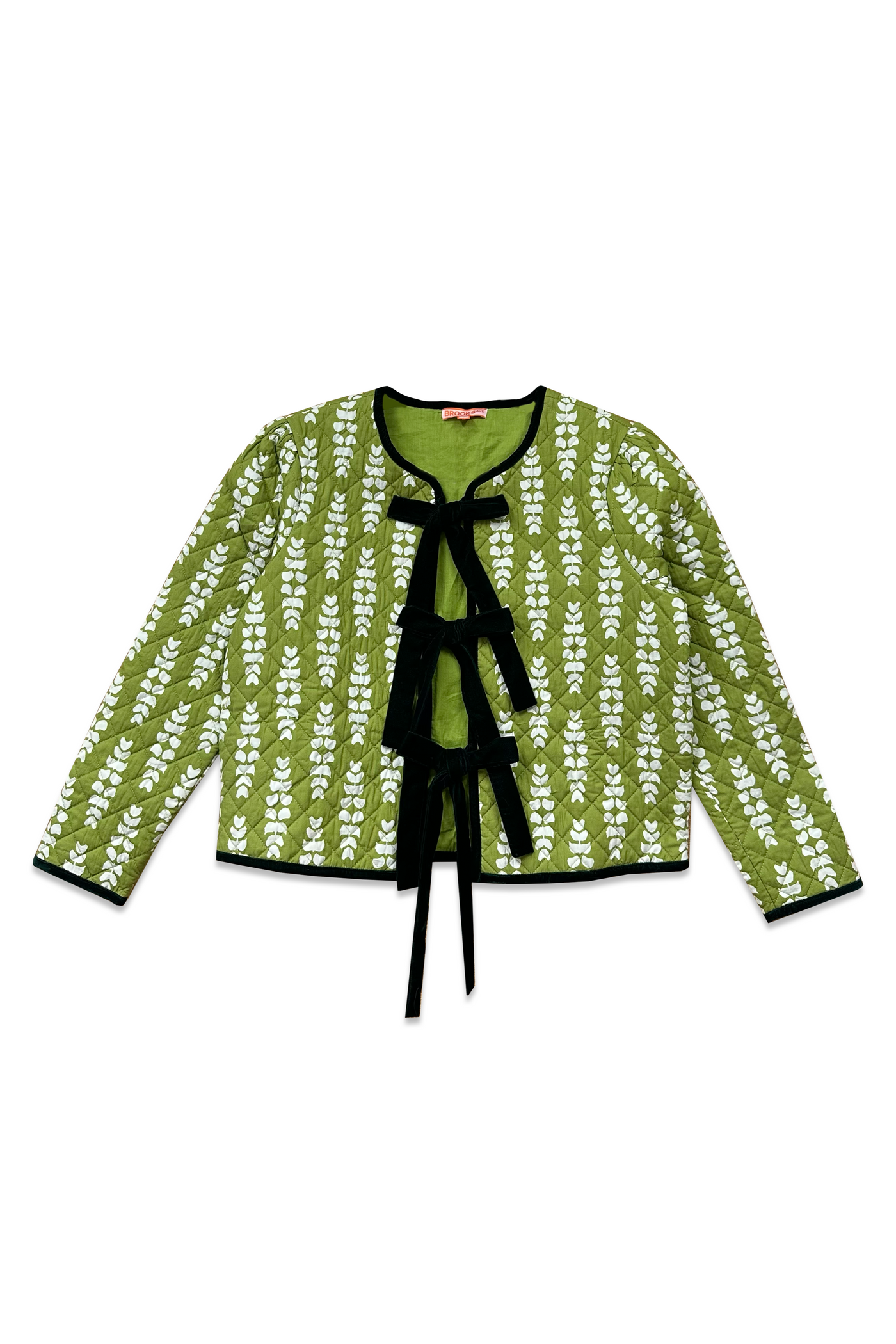 Quilted Rosy Jacket - Green Leaf
