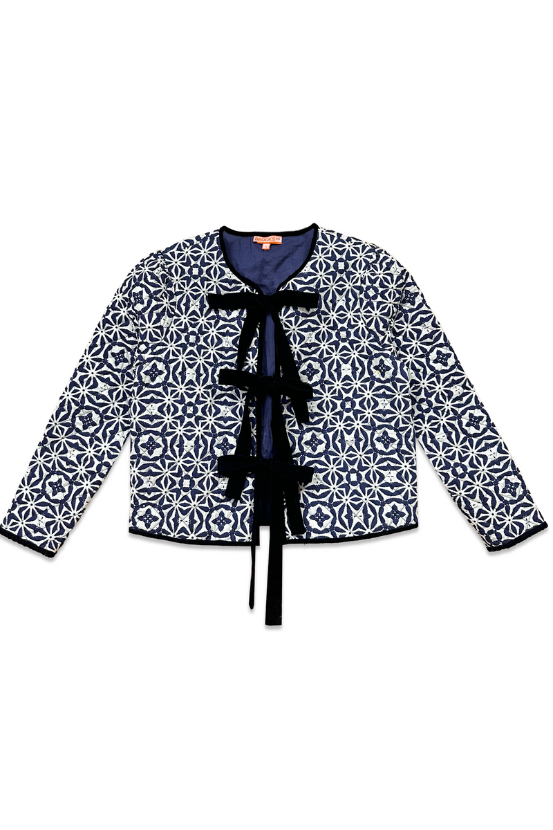 Quilted Rosy Jacket - Midnight Sky