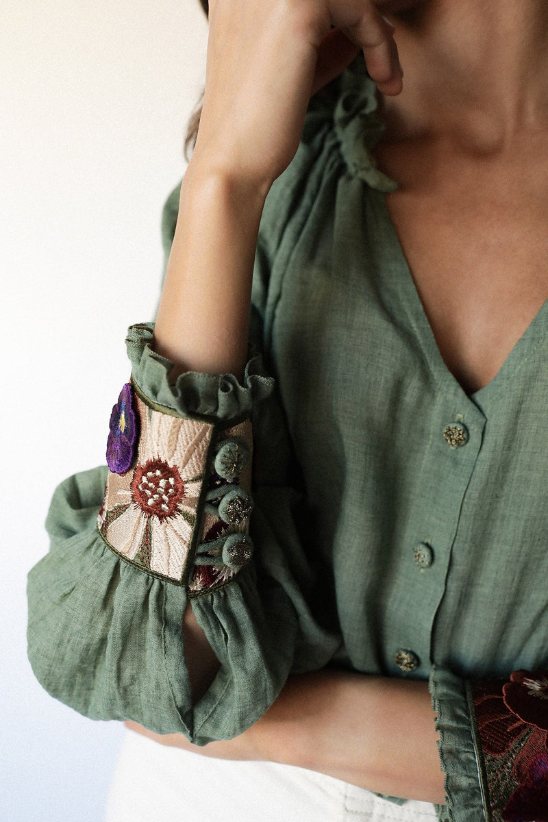Pansy Blouse - Green