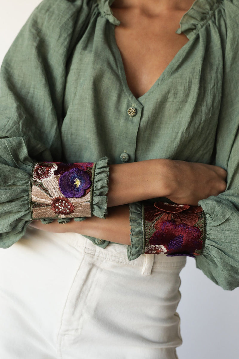 Pansy Blouse - Green