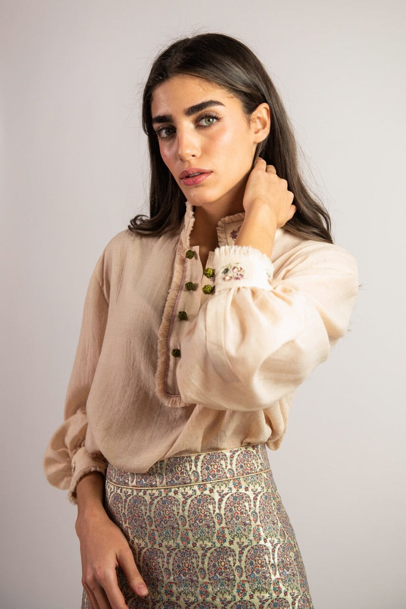 Boteh Blouse - Creme