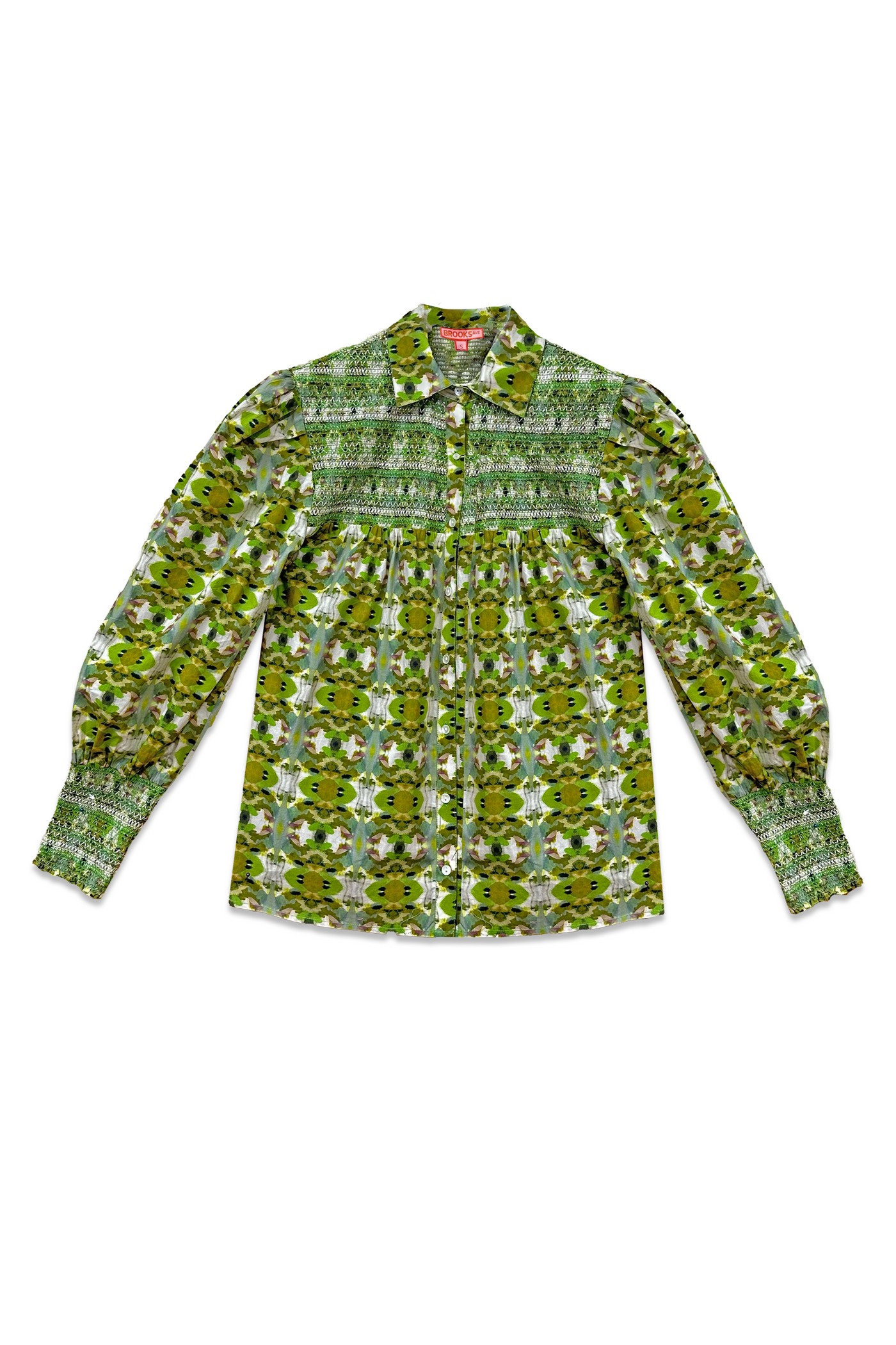 Penelope Smocked Blouse - Camo