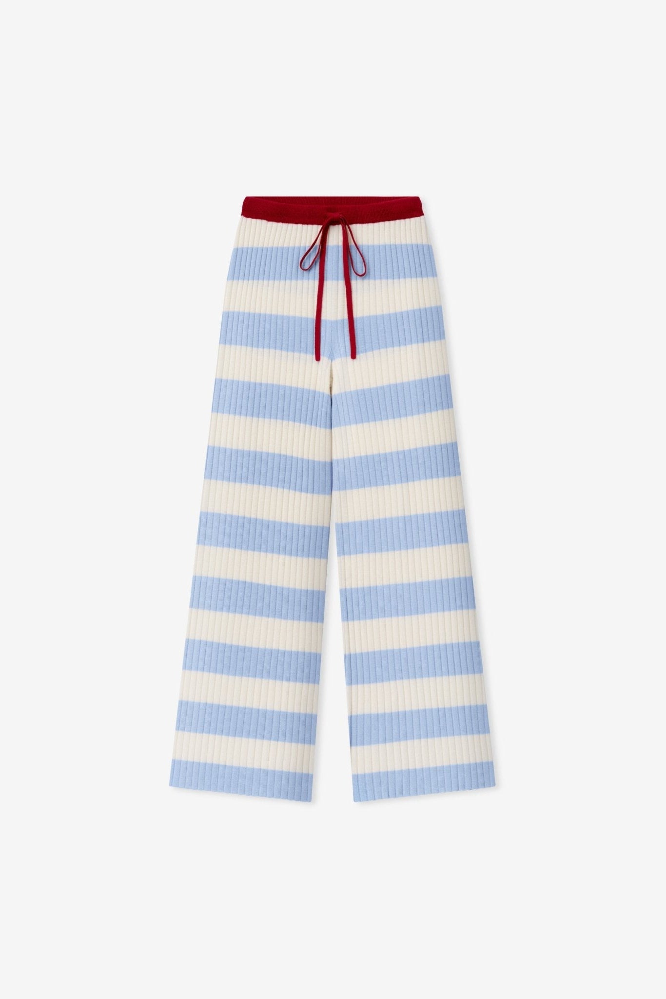 Striped Knit Drawstring Pant