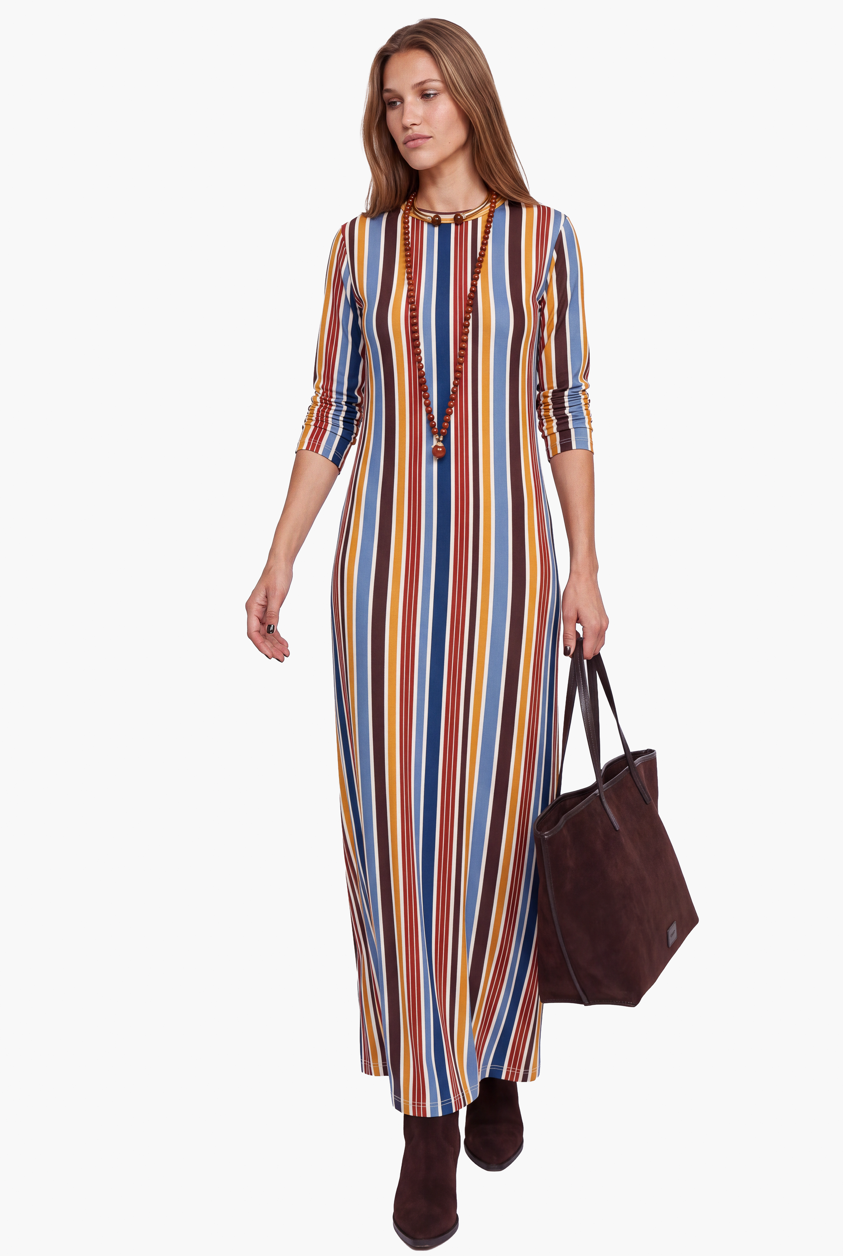Exclusive Budana Striped Maxi Dress