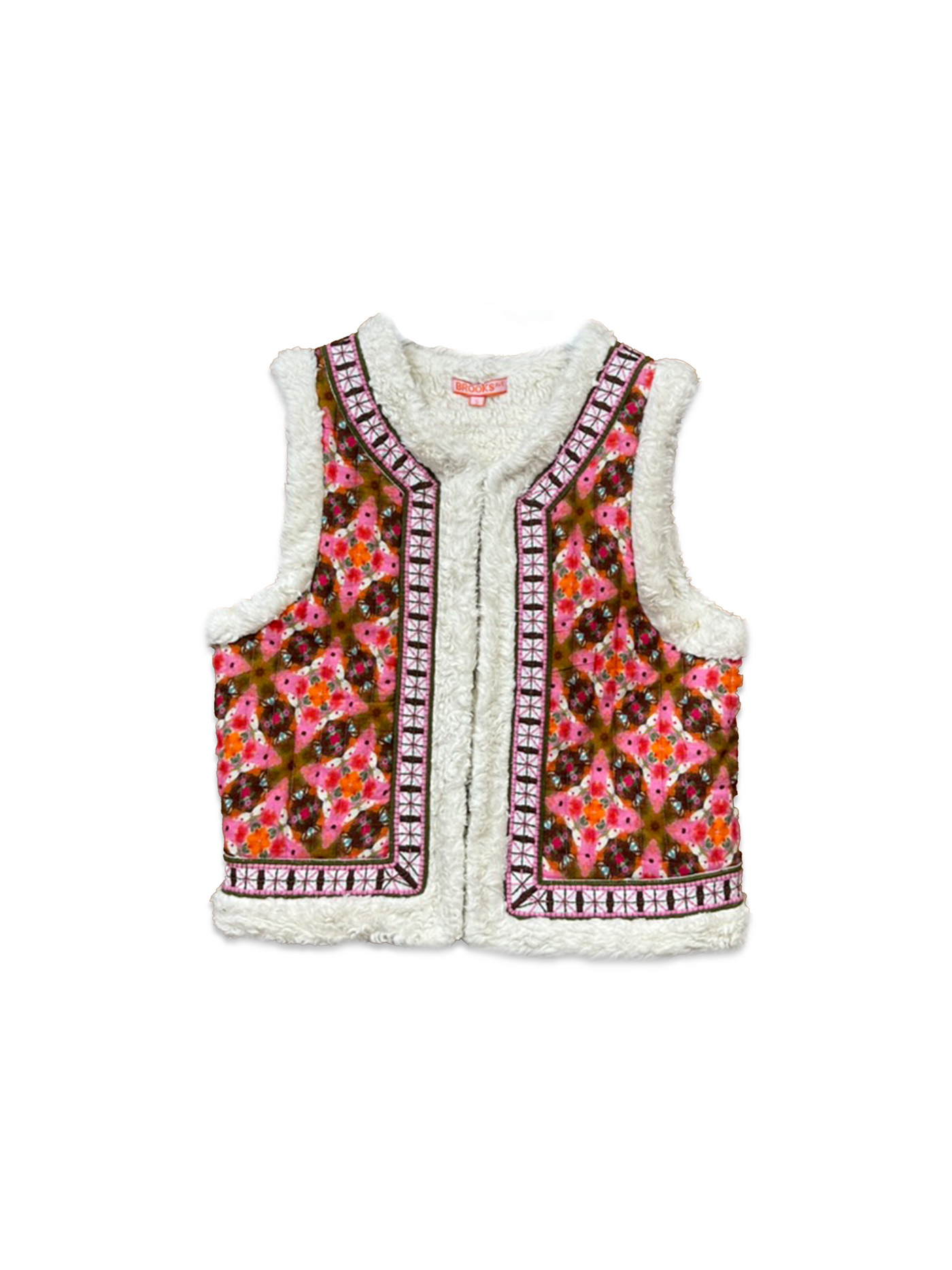 Willow Sherpa Reversible Vest - Farmhouse Pink