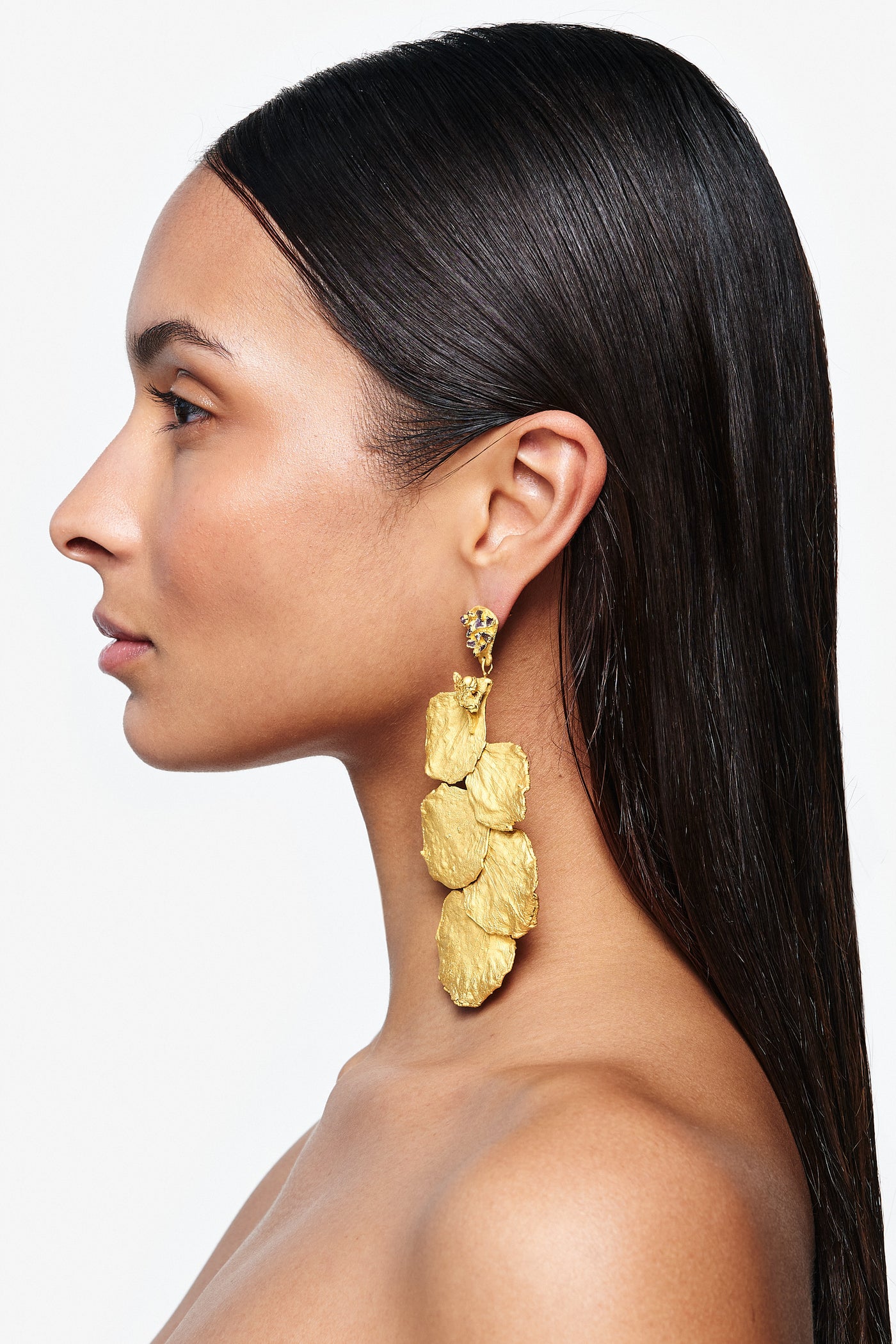 Hydrangea Petal Earrings