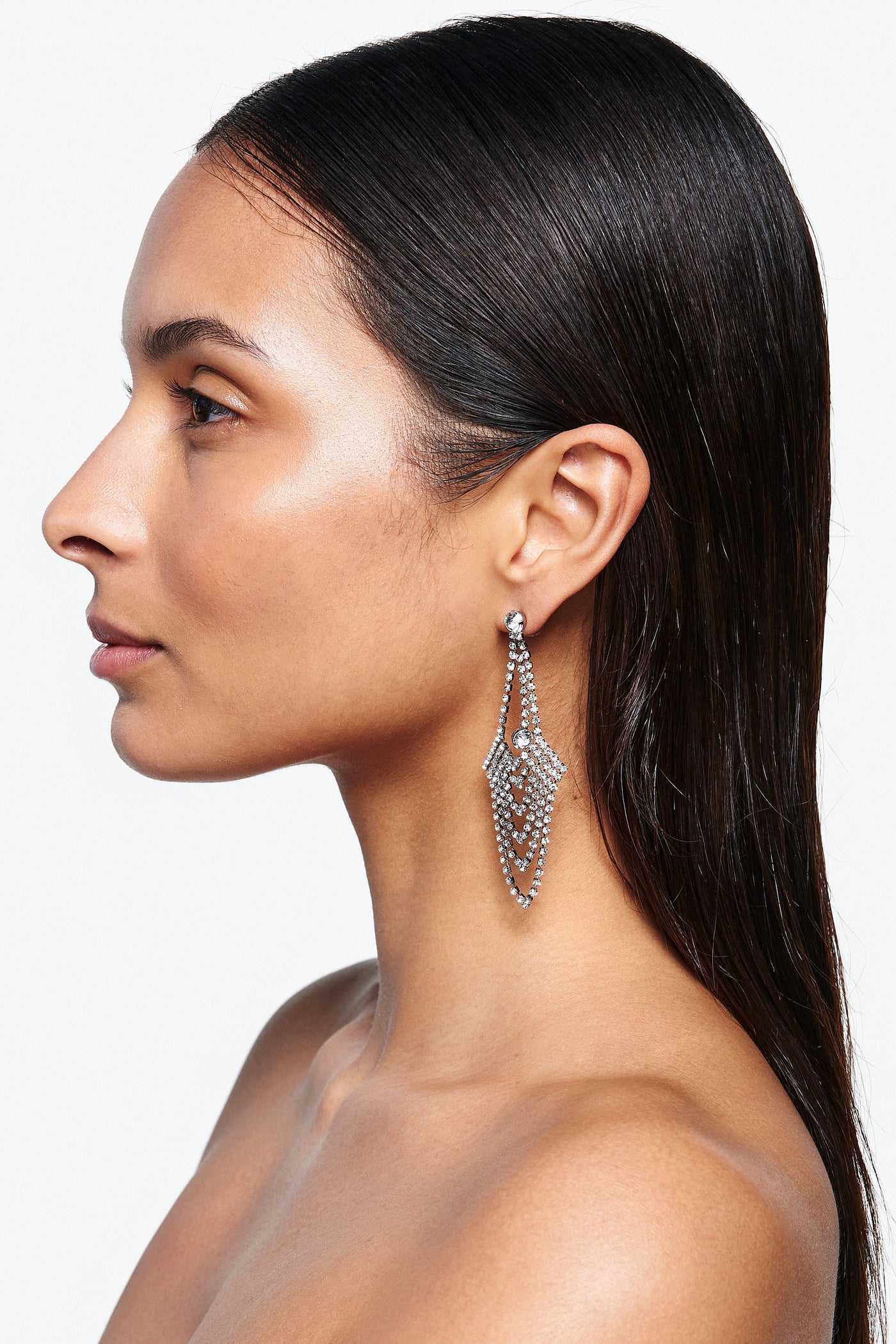 Rhinestone Chandelier Earring