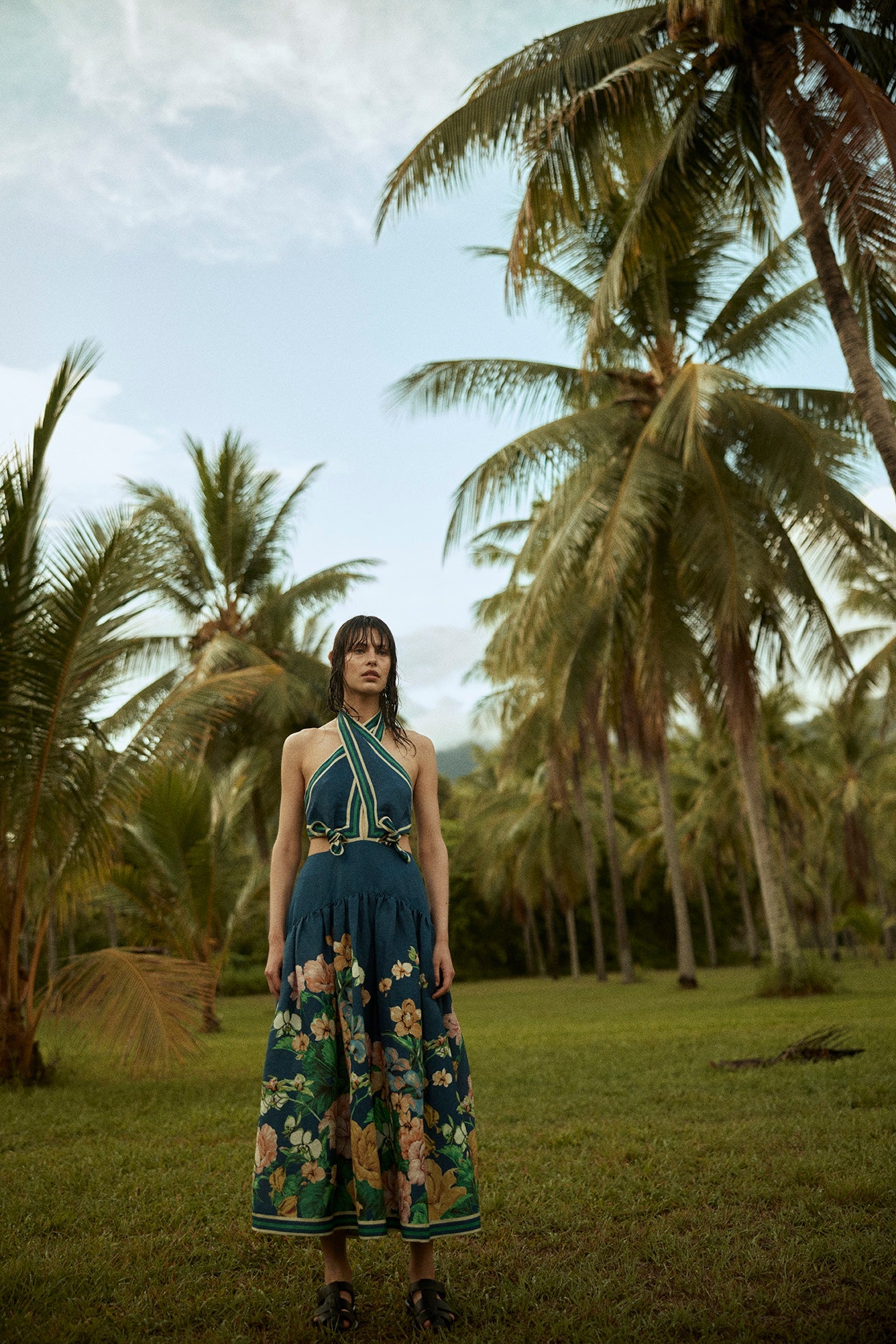Lyla Halter Midi Dress